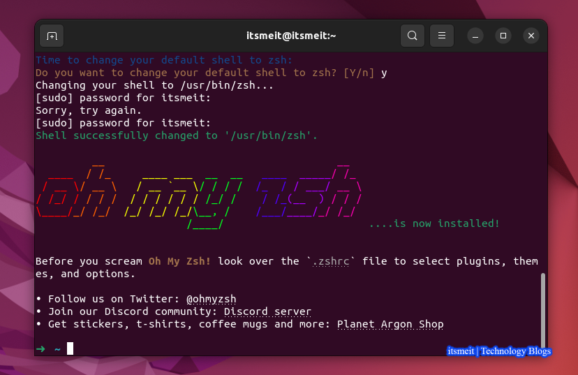 Configure Oh My Zsh Theme for Beautifying Ubuntu / Linux Terminal