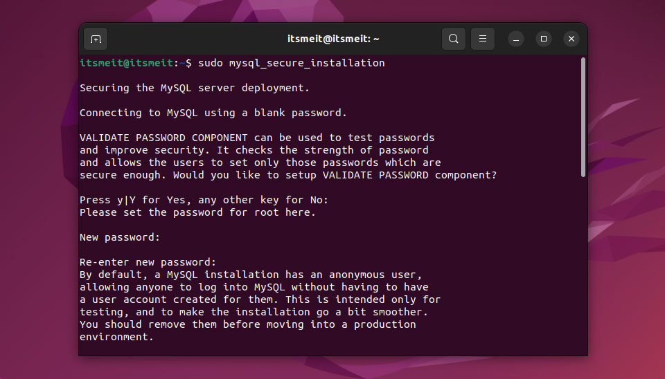 Secure MYSQL on Ubuntu