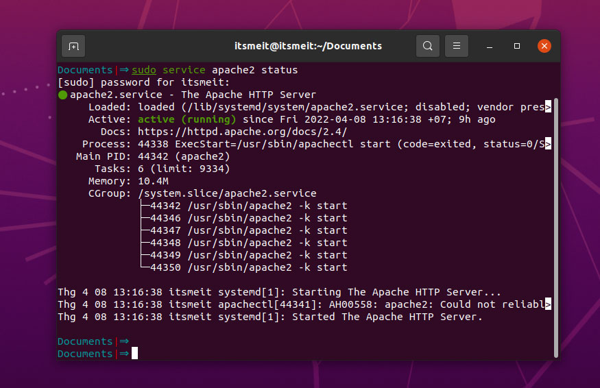 install wordpress on ubuntu 22.04 using apache2
