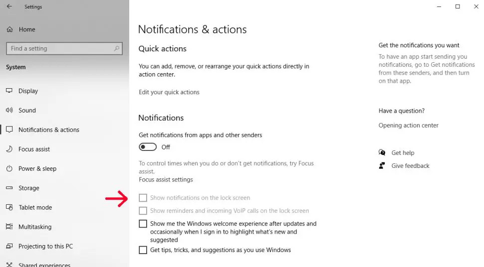 Turn Off Notifications for Windows 11, 10