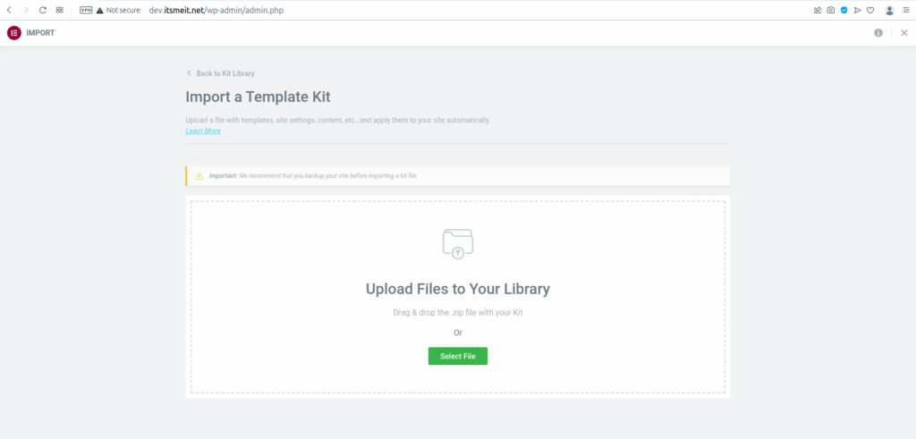 How to import Wordpress Templates Kits Elementor Pro [1800+] - arriveddev.com