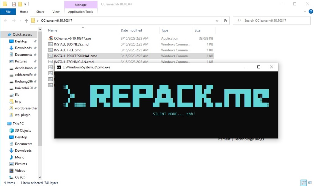 install CCleaner Repack