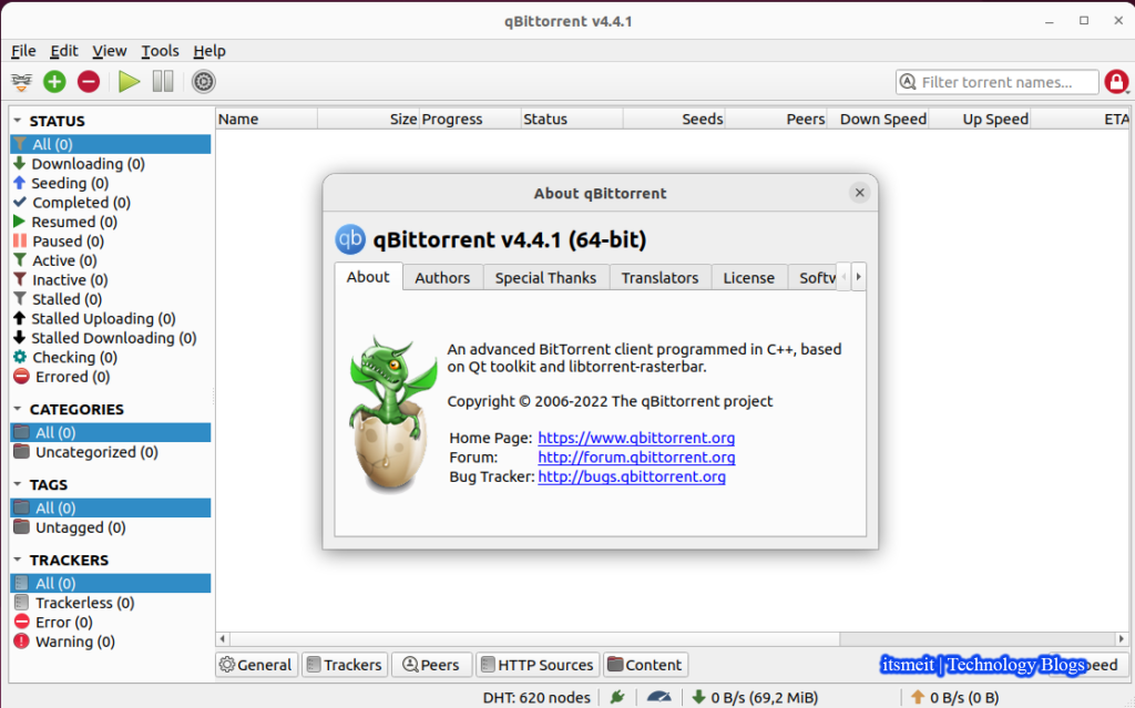 install qBittorrent on Ubuntu 22.04