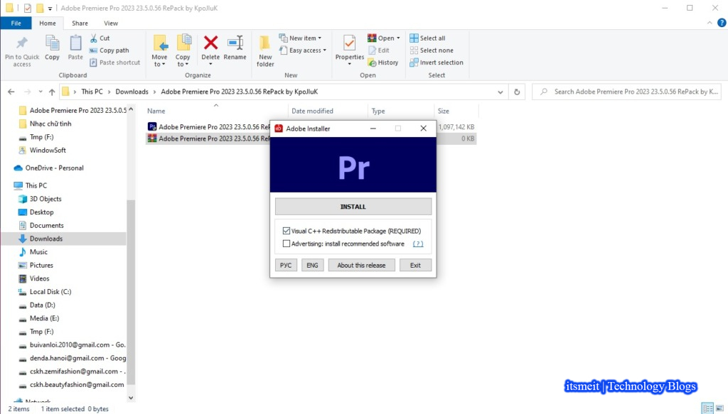 install Adobe Premiere Pro v23.5.0.56