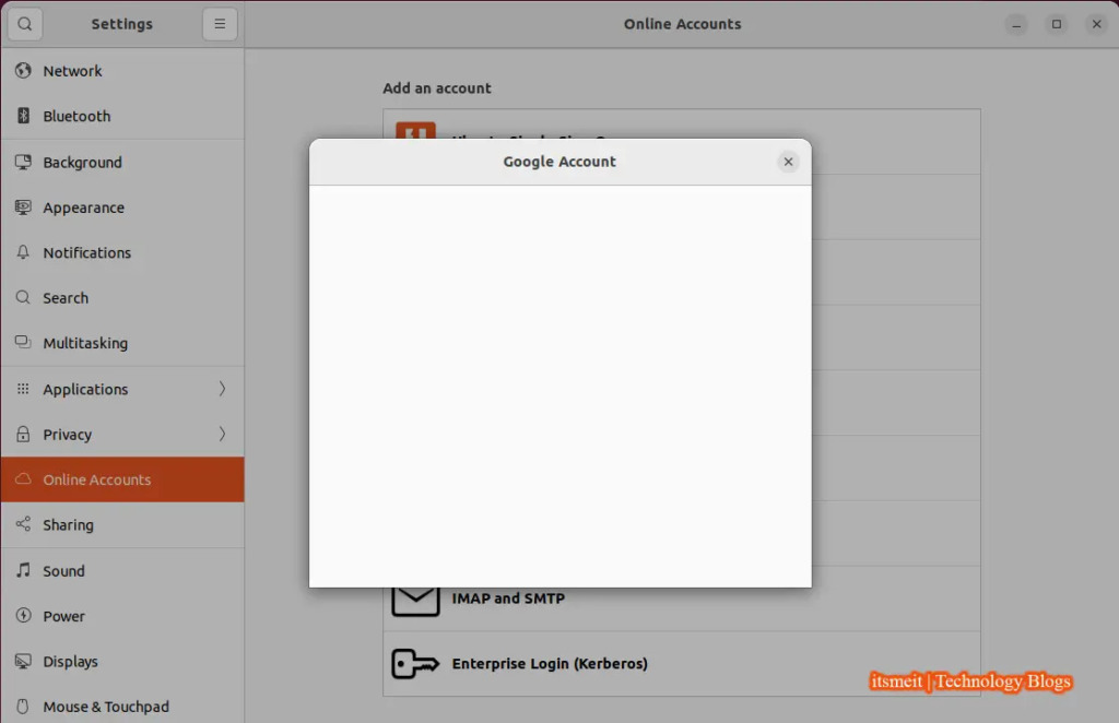 fix Gnome Online Accounts login error Ubuntu 22.04