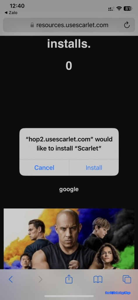Install the Scarlet application