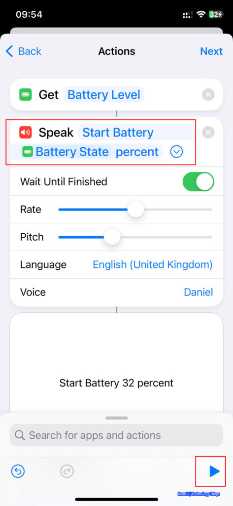 make your iphone speak its battery level every time you start or stop charging 8