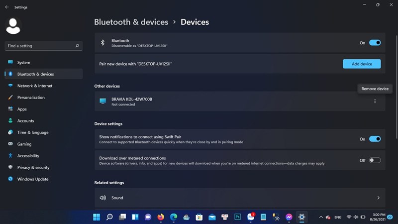 Cancel the old Bluetooth connection and set up a new one