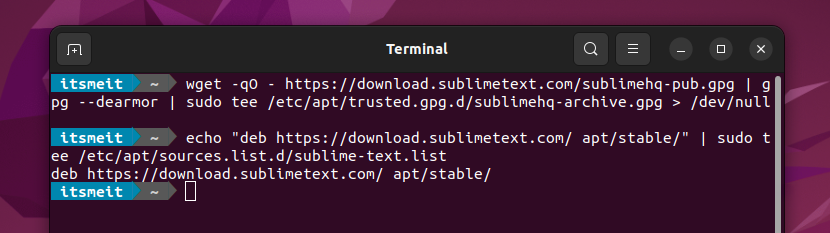 Add GPG key Sublime Text 4