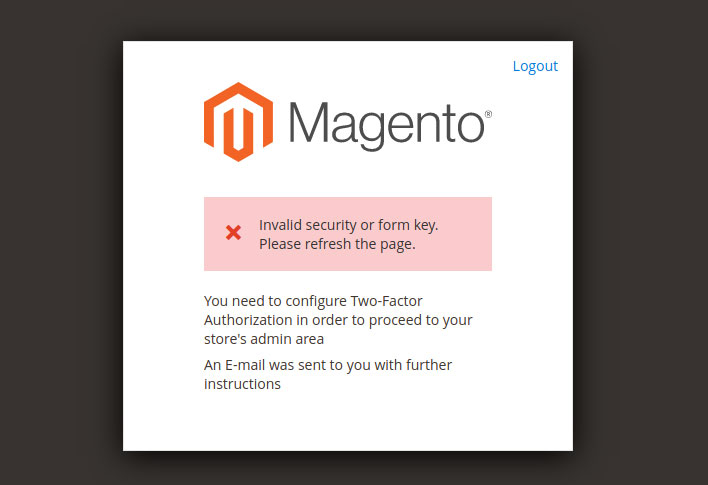 Fix login backend error magento 2