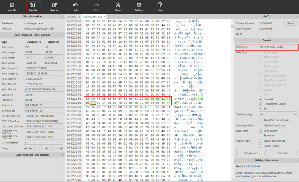 Editing HEX Code Activate Sublime Text 4 License