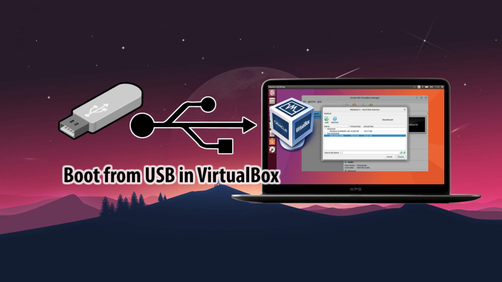 Boot from USB in VirtualBox Ubuntu