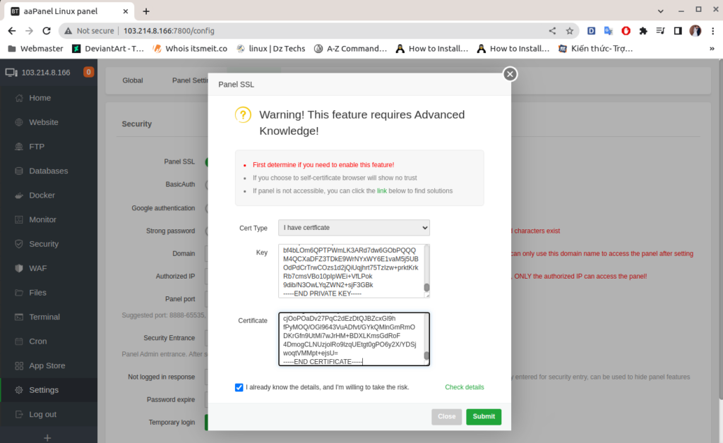 Cloudflare Credentials SSL