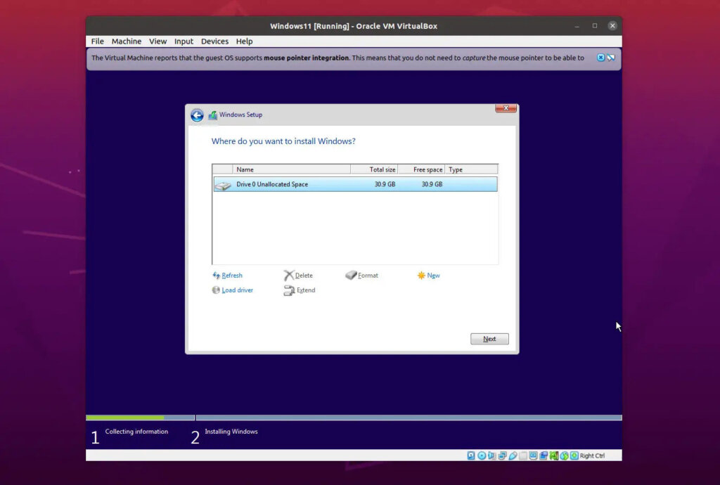 Install Windows 11 VirtualBox