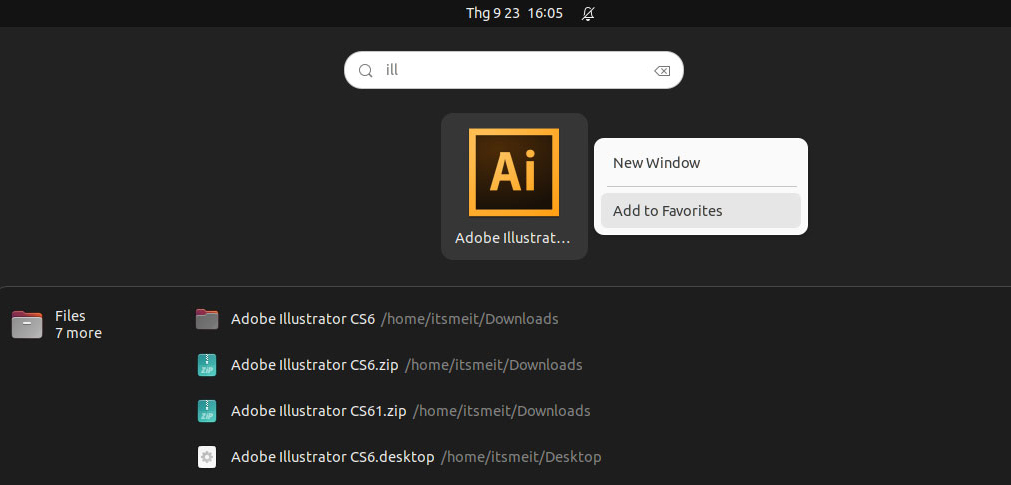 Add Illustrator CS6 ICON to Ubuntu taskbar