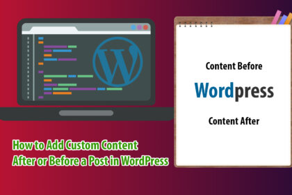 Add custom Content After Post WordPress