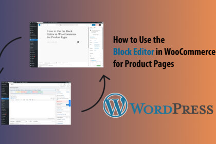 block editor product woocommerce