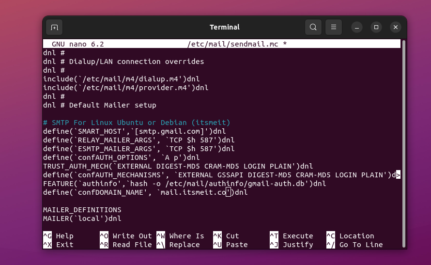 Add SMTP Configuration