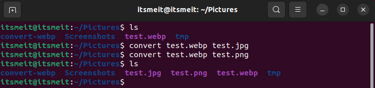 Single File Conversion webp to jpg