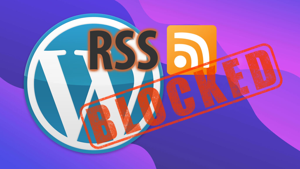 Removing WordPress RSS Feed