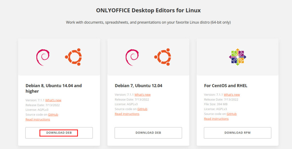 Download deb file onlyoffice