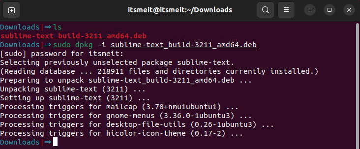 install Sublime text 3