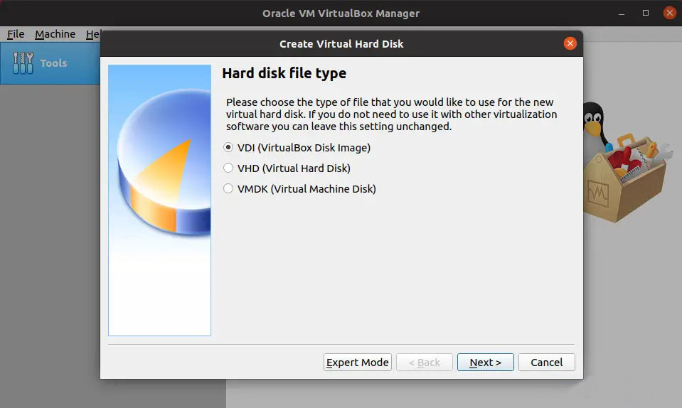 set virtualbox disk image