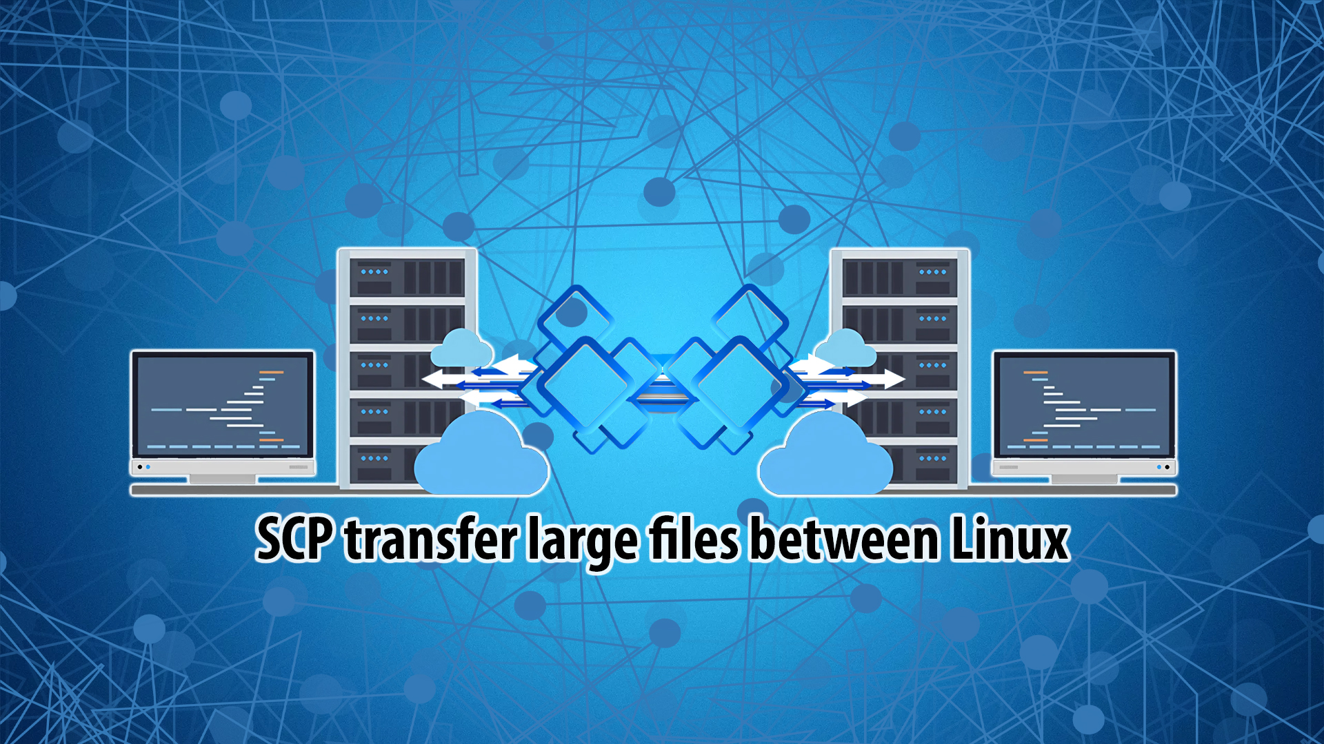 transfer files between two Linux servers