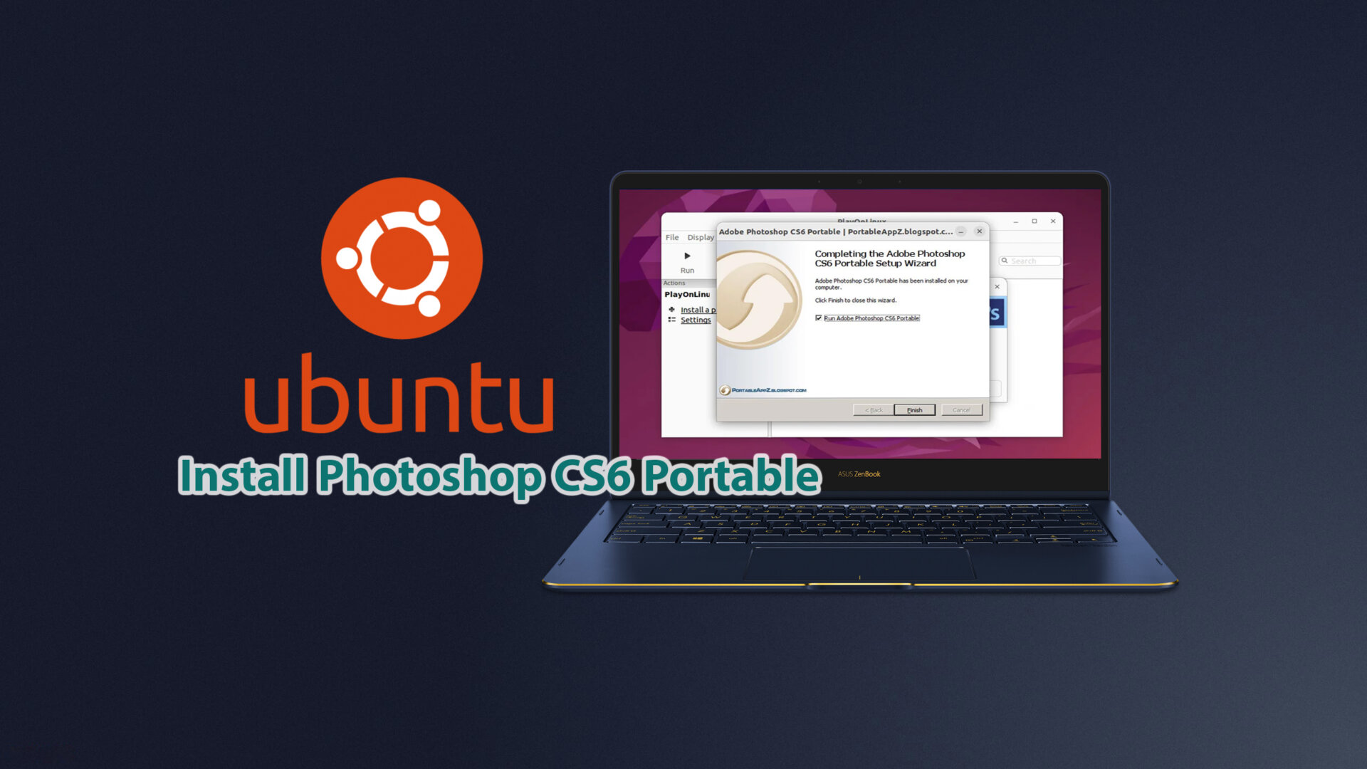 ubuntu install photoshop cs6 portable