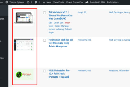 add featured thumbnail post admin wordpress