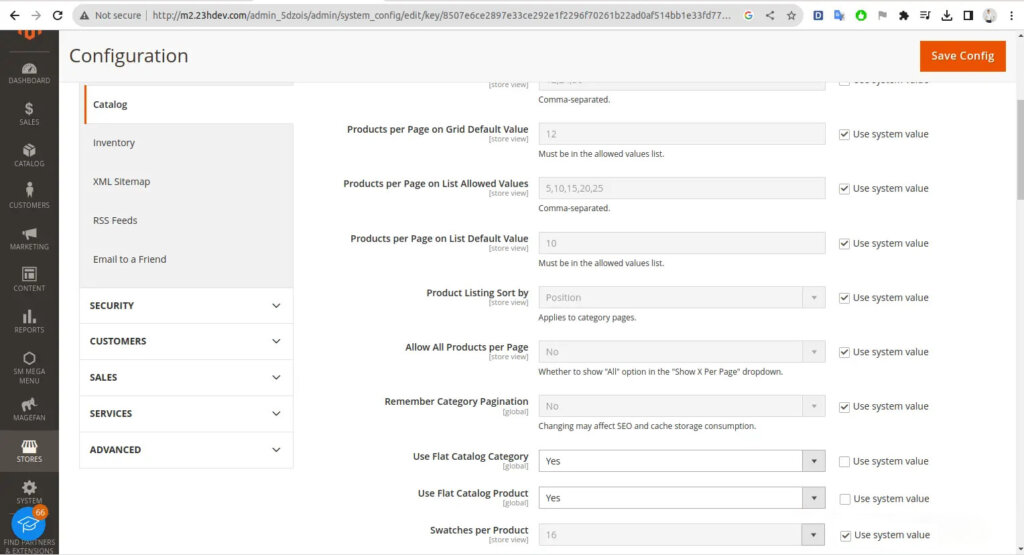 Enable Flat Category and Flat Product