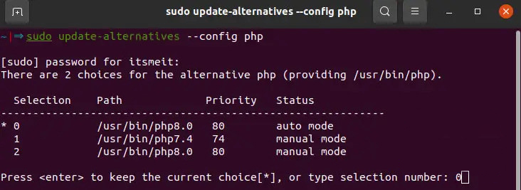 install multiple PHP versions