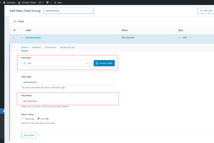 Add Custom Field ACF and Display Data Wordpress