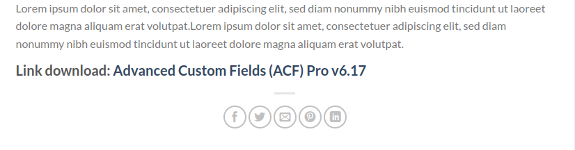 Display ACF Fields frontend