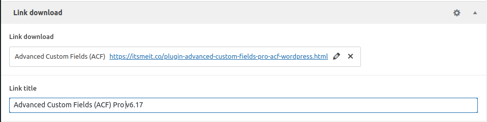 Display ACF Fields frontend