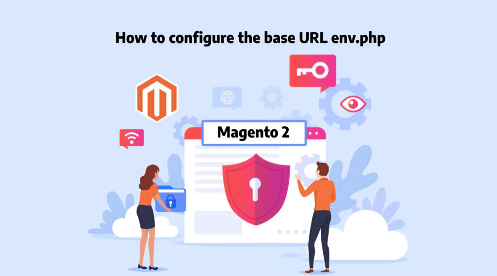 change base URLs in Magento 2 Using env.php